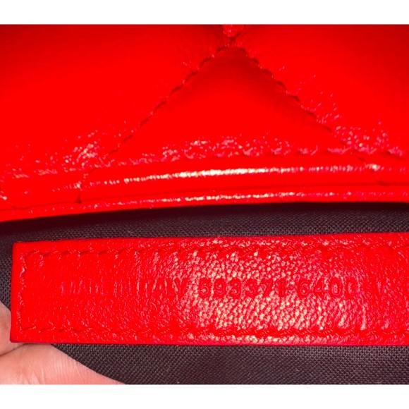 Balenciaga Touch B. Shoulder Bag Quilted Leather Medium Red - Picture 6 of 10